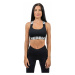 Nebbia Medium-Support Criss Cross Sports Bra Iconic Black Fitness spodní prádlo