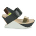 United nude DELTA WEDGE SANDAL Černá