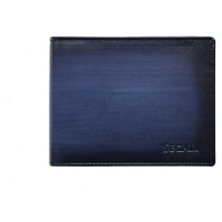 SEGALI Pánská kožená peněženka 2929204030 černá/modrá