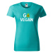 DOBRÝ TRIKO Dámské tričko s potiskem Go vegan Barva: Oranžová