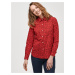GAP Košile button-front print shirt Červená