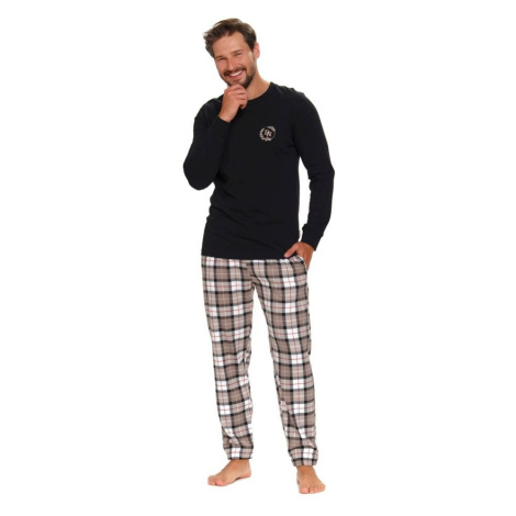Pánské pyžamo Dino černé dn-nightwear