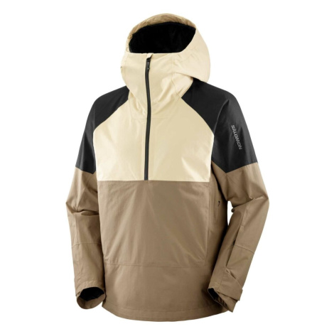 Salomon Transfer Anorak M C2273300 - white pepper/deep black/shitake