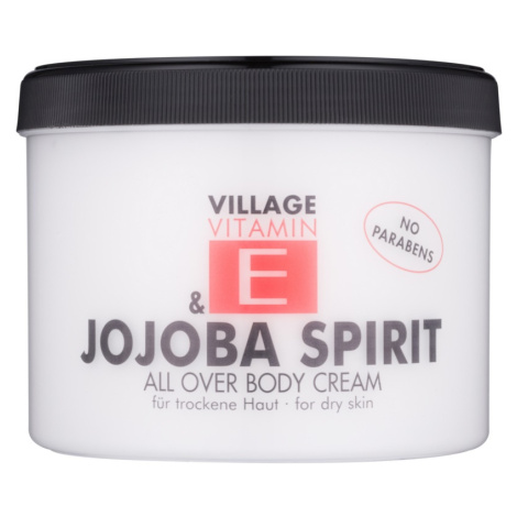 Village Vitamin E Jojoba Spirit tělový krém bez parabenů 500 ml Village Candle