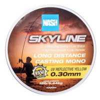 Nash vlasec skyline mono uv yellow 1000 m - 0,30 mm 5,44 kg