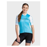 Světle modré dámské sportovní tričko na zip Kilpi CORRIDOR