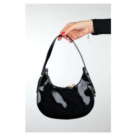 LuviShoes SUVA Black Patent Leather Women's Handbag