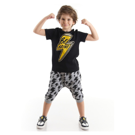 mshb&g Be Brave Boy's T-shirt Capri Shorts Set