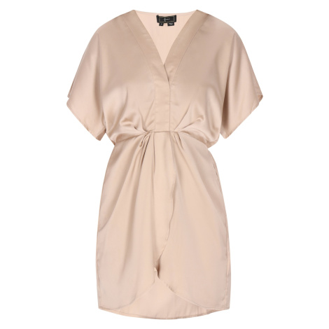 faina Koktejlové šaty béžová