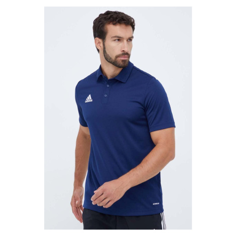 Tréninkové polo tričko adidas Performance Entrada 22 tmavomodrá barva, s potiskem, H57487