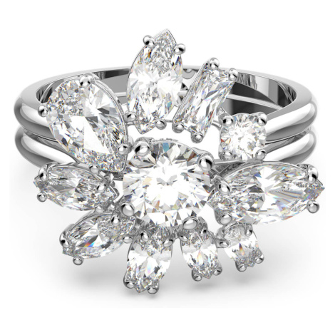 Swarovski Třpytivý prsten s krystaly Gema 564466