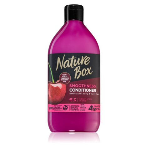 Nature Box Cherry uhlazující kondicionér pro nepoddajné a krepatějící se vlasy 385 ml