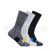 Ponožky Hoka Crew Run Sock 3-Pack U - bílá/černá/šedá