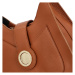 Luxusní dámská kožená kabelka přes rameno Terceo, koňaková