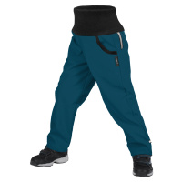 Dětské softshellové kalhoty s fleecem - Unuo Street, kobaltová Barva: Tyrkysová