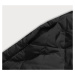 Černá prošívaná bunda s límcem (AG8-8010)
