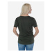 Černo-zelené dámské pruhované tričko SAM 73