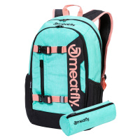 Meatfly batoh Basejumper Mint Heather 22 L + PENÁL ZDARMA | Modrá