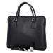 Kožená business taška na laptop Kendall, černá