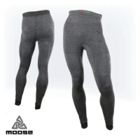 BASE MERINO PANTS MEN teplé sportovní termoprádlo Moose Šedá 1 kus