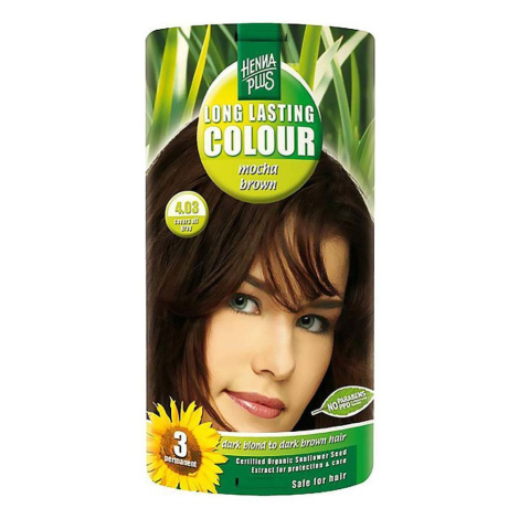 HENNA PLUS Přírodní barva na vlasy 4.03 Mocca hnědá 100 ml HennaPlus