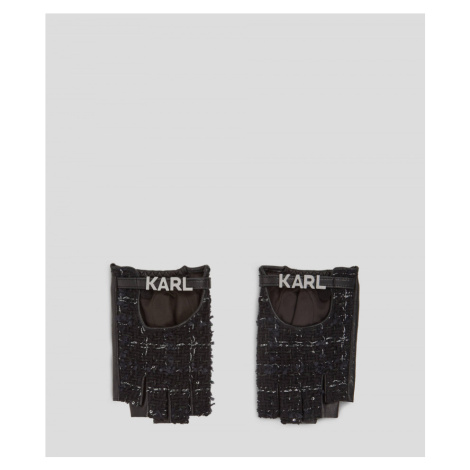 Rukavice karl lagerfeld k/essential boucle fl glove černá