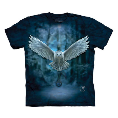 Pánské batikované triko The Mountain - Očekávejte Magii - modré