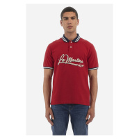 Polokošile la martina man polo s/s cotton jersey červená