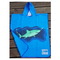 Pončo borntoswim shark poncho junior blue