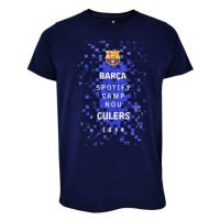 FC Barcelona dětské tričko Logos navy