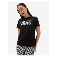 Černé dámské tričko s potiskem VANS Flying V Crew