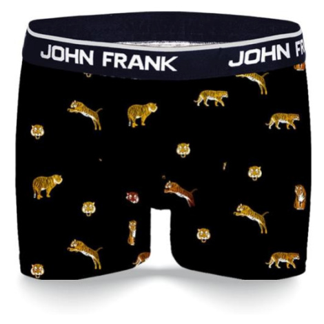 Pánské boxerky John Frank JFBD347 TIGER | černá