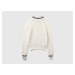 Benetton, Perforated Sweater In Pure Cotton