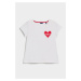 TRIČKO GANT CV. COLLEGIATE HEART SS T-SHIRT bílá