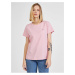 Světle růžové dámské tričko Tommy Hilfiger New Crew Neck - Dámské