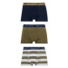 SPODNÍ PRÁDLO GANT RUGBY STRIPE TRUNK 3-PACK zelená