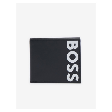 Černá pánská kožená peněženka Hugo Boss