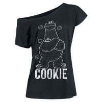 Sesame Street Cookie Dámské tričko černá