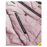 Růžová dámská asymetrická bunda (0955#)