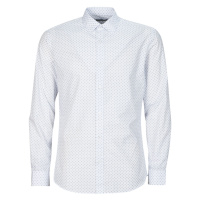 Jack & Jones JJJOE PRINT SHIRT LS SS24 Bílá