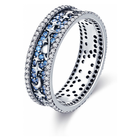 OLIVIE Stříbrný prsten HVĚZDNÁ OBLOHA 3391