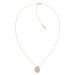 Calvin Klein Slušivý bronzový náhrdelník s krystaly Fascinate 35000225