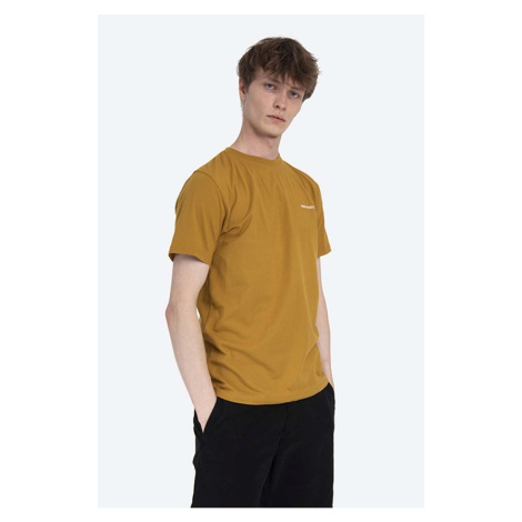 Bavlněné tričko Norse Projects žlutá barva, N01.0546.3035-3035