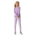 Dívčí tričko s dlouhým rukávem 4F JUNIOR LONGSLEEVE-JAW23TLONF141-52S-LIGHT VIOLET