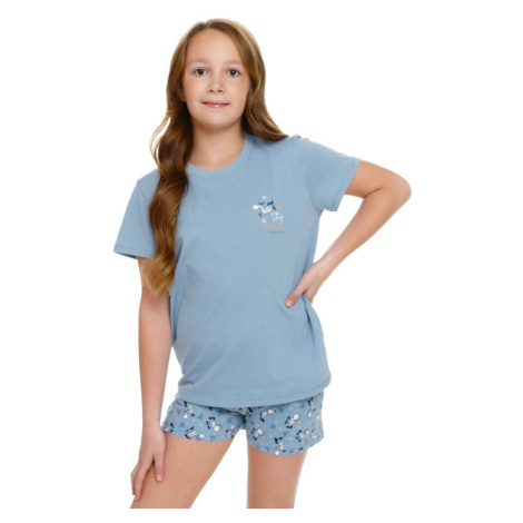 Dětské pyžamo Stay positive světle modré dn-nightwear