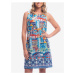 Modré dámské letní šaty Orientique Algarve Reversible