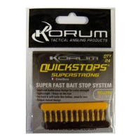 KORUM Zarážka Quickstops Yellow/Brown 24 ks