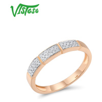 Zlatý prsten s diamantovými destičkami Listese