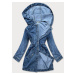 Světle modrý přehoz přes oblečení s kapucí model 16996515 - P.O.P. SEVEN
