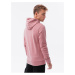 Růžová pánská mikina Ombre Clothing B1147